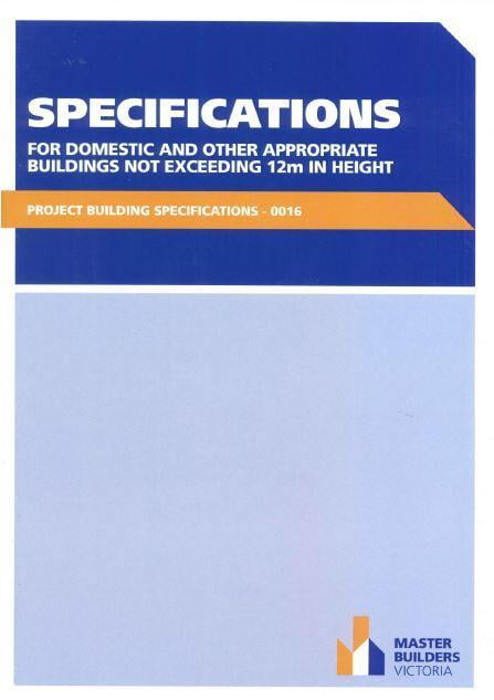 Project Building Specifications